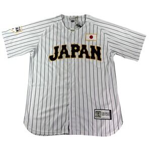 Japan National Baseball Jersey Mens 2XL White Headgear Classics Shohei Ohtani